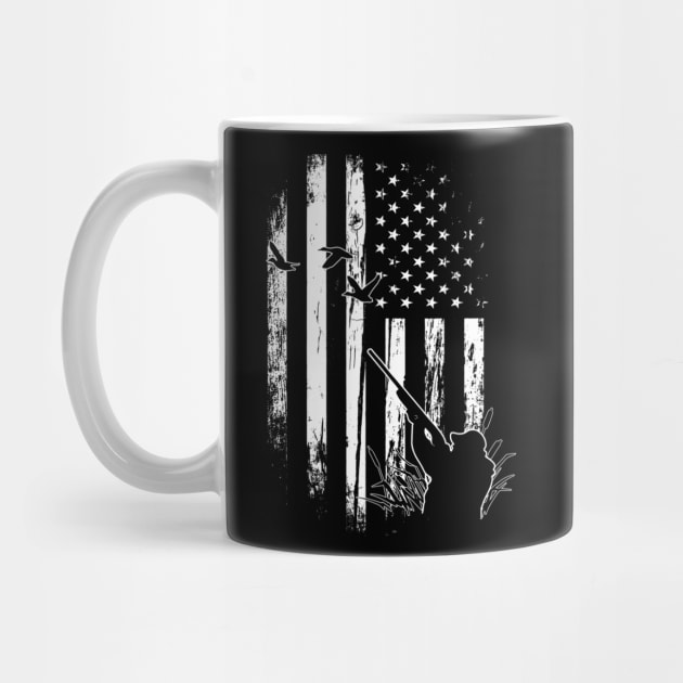 Duck Hunting American Flag Usa Hunters Gift For Men by wcfrance4